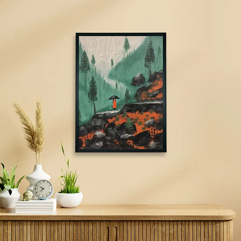 Solace Rain Canvas Wall Art media 1