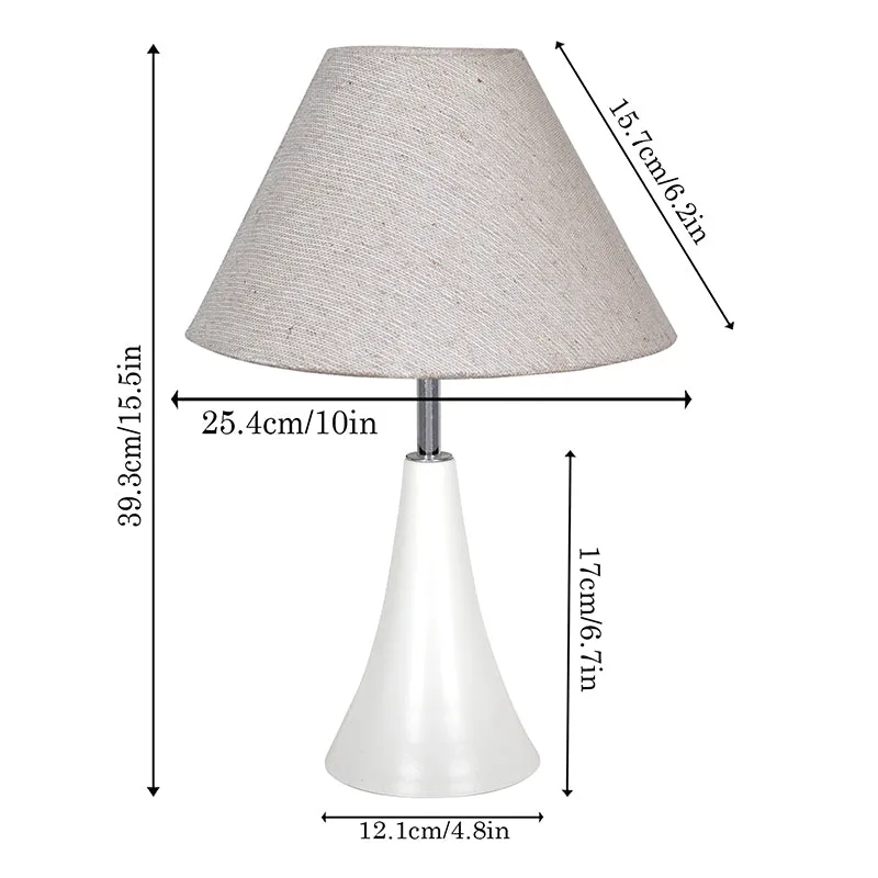 Arrido Metal Table Lamp - Beige,White media 5