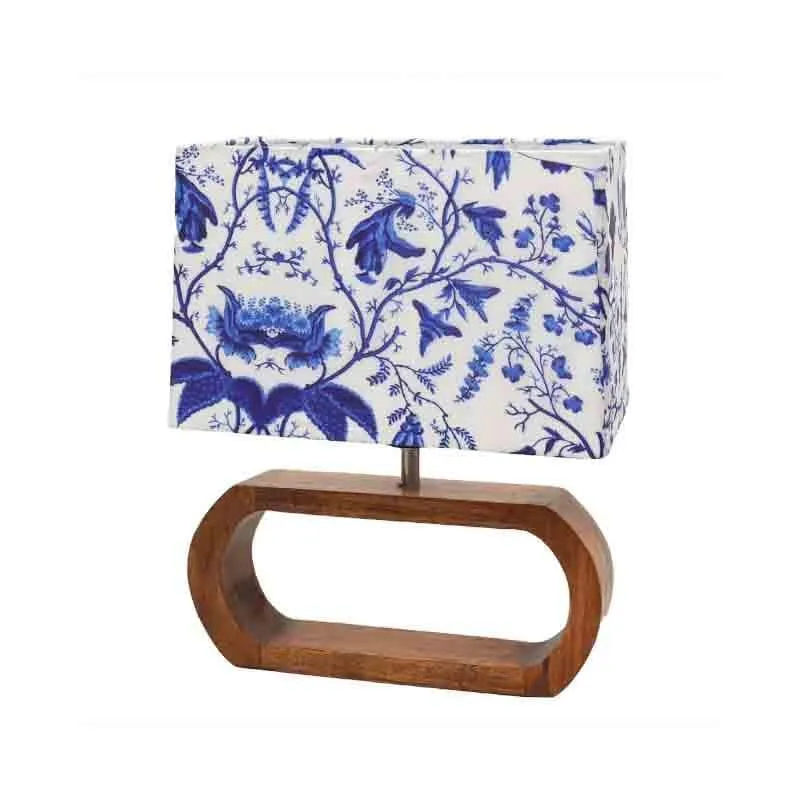 Daydream Fabric Table Lamp - White,Blue media 3