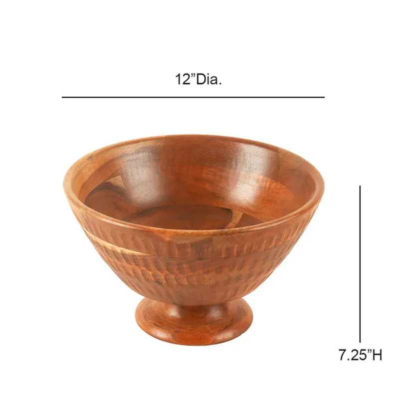 RusticCharm Wood Mixing Bowl - 2900 mL media 8