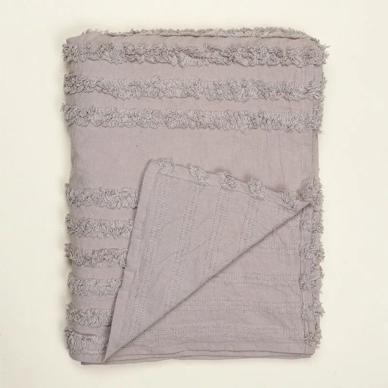Nishtha Cotton Throw - Beige media 4