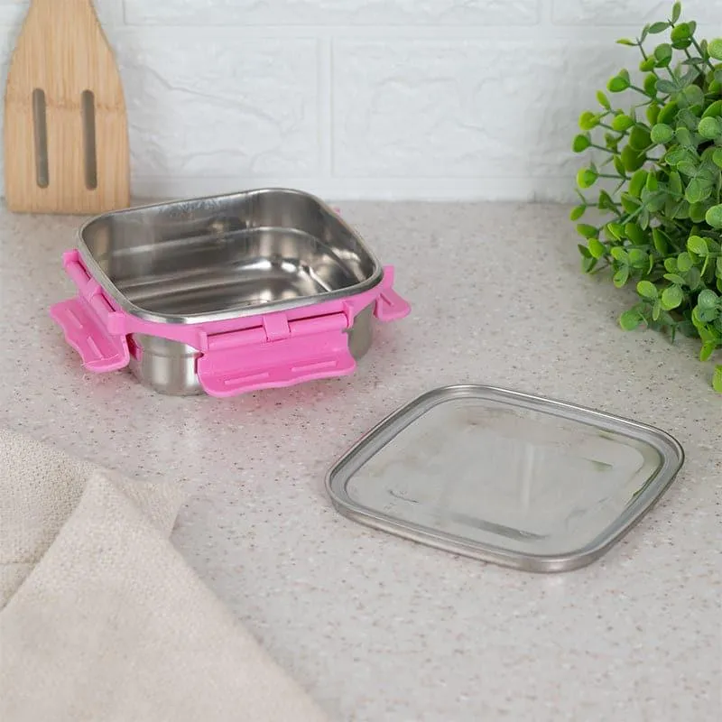 Hotserve Stainless Steel Lunch Box (Pink) - 400 mL media 5
