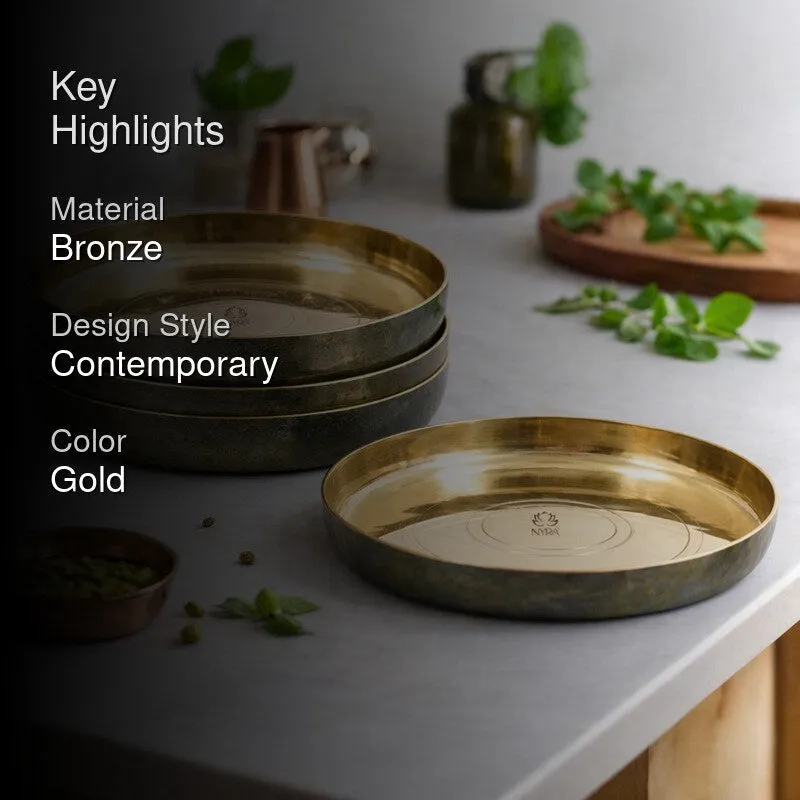 Mealix Bronze Dinner Plate - Set Of Four media 2