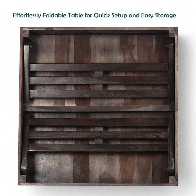 Servo Sheesham Wooden Center Table - Black media 8