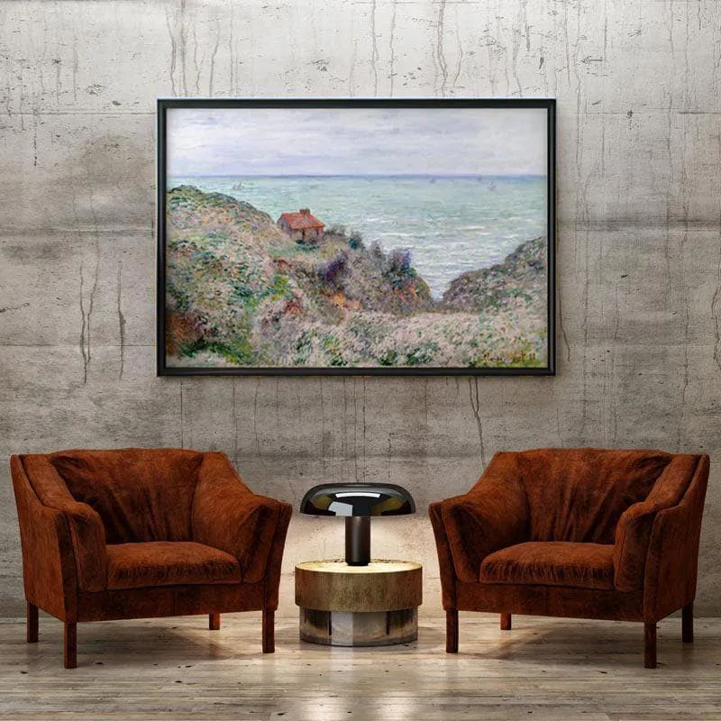 Cabin Of The Customs Watch By Claude Monet - Black Frame media 4