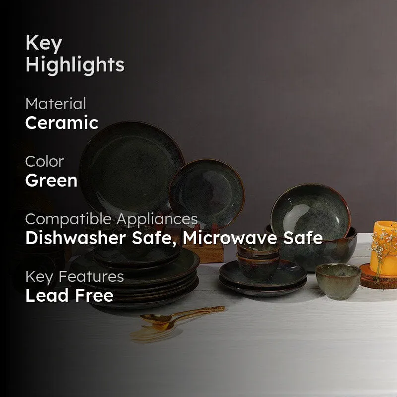 Elmina Handmade Dinner Set - 28 Piece Set media 2