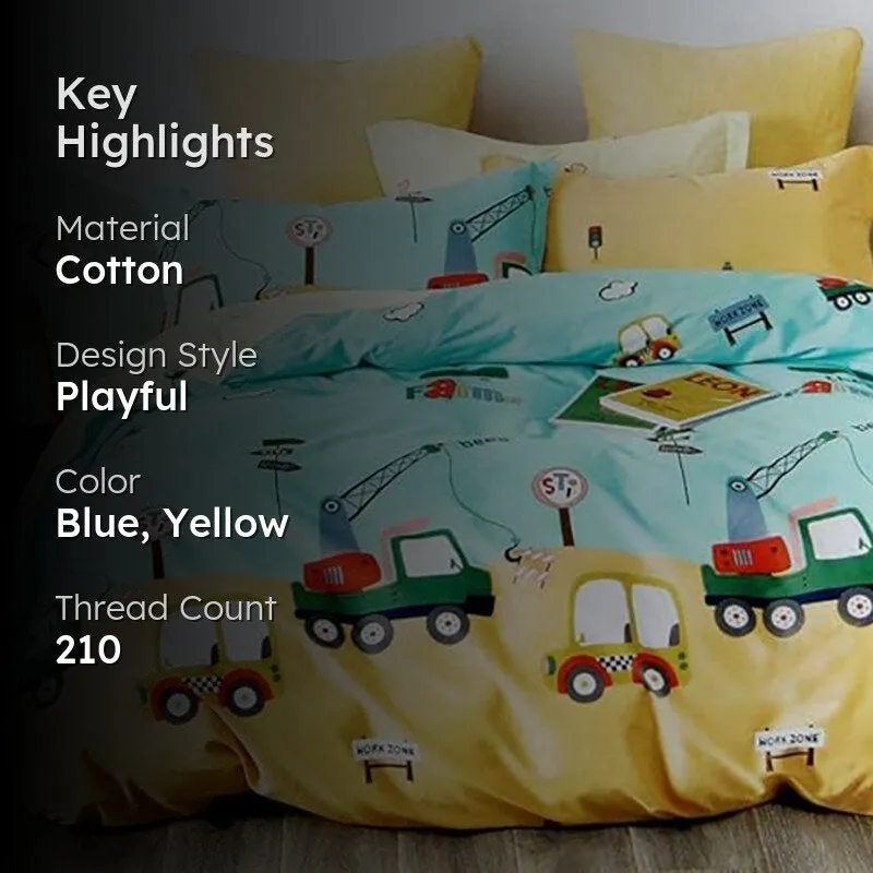 Bob The Builder Kids' Cotton Duvet Cover - 210 TC media 2