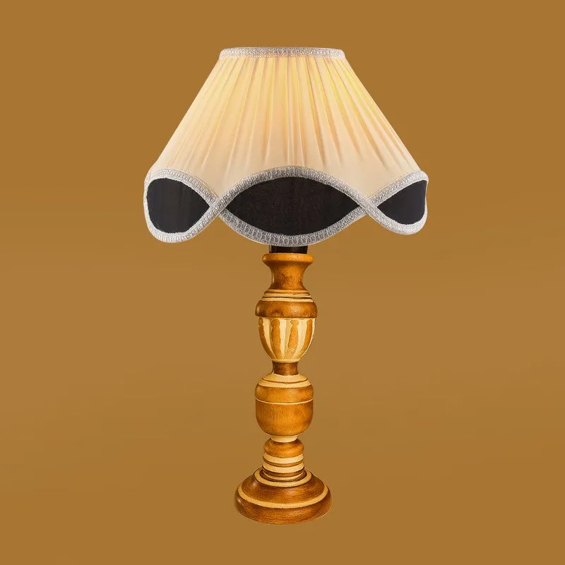 Zenrae Pleatoq Wooden Table Lamp - White media 6