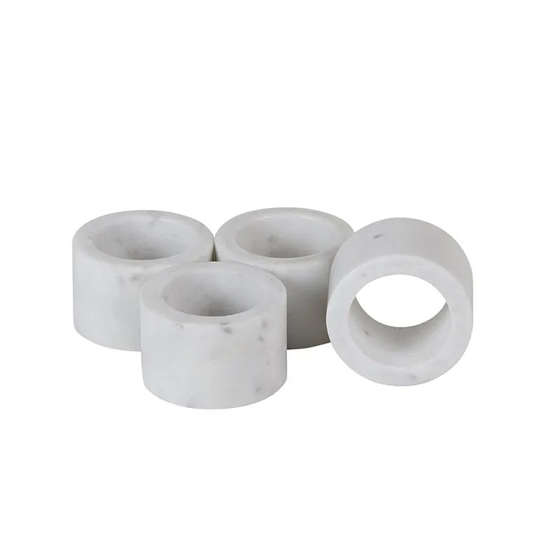Rosetta Marble Napkin Ring - Set Of Four media 5