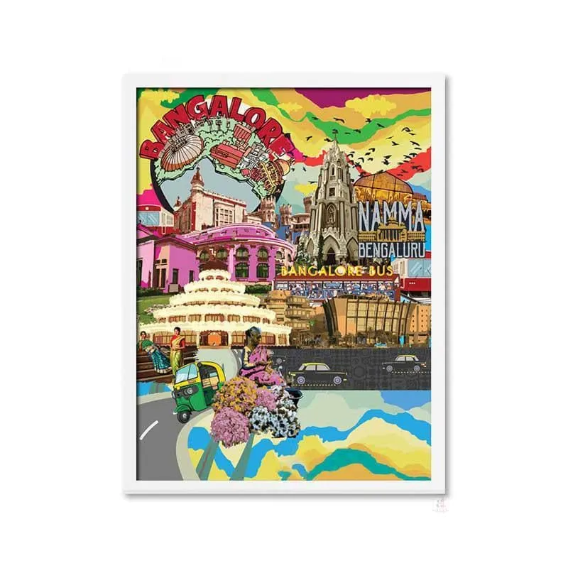 Namma Bengaluru City Pop Wall Art media 4