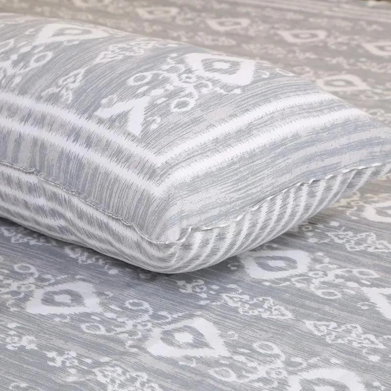 Keira Ethnic Cotton Bedsheet (Grey) - 180 TC media 4