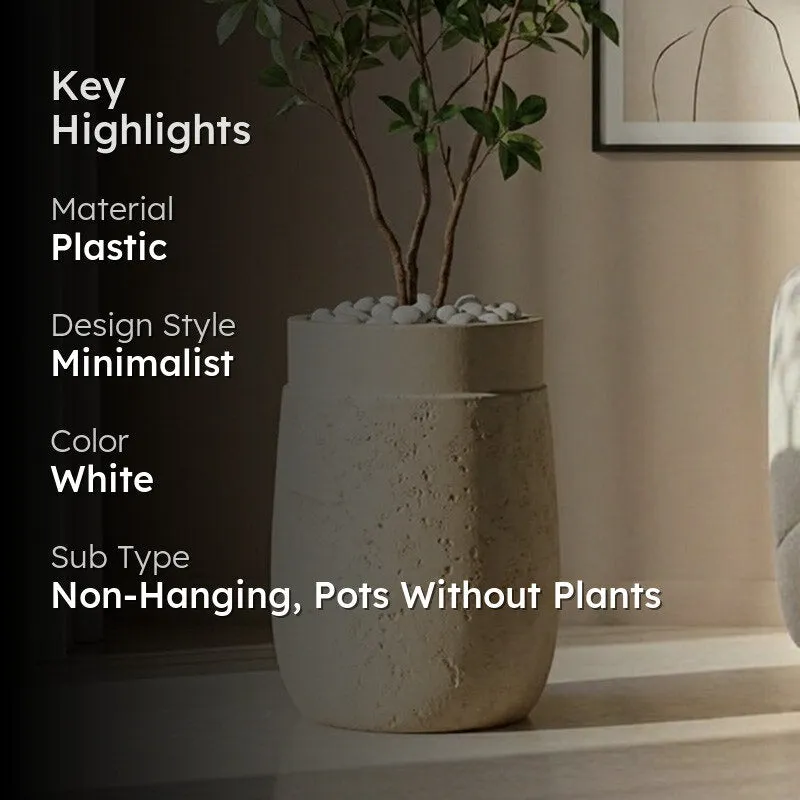 Velora Floor Planter - White - 2