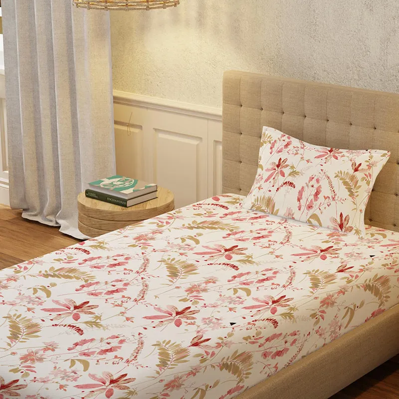 Urban Space Florvia Cotton Bedsheet (Multicolor) - 200 TC media 1