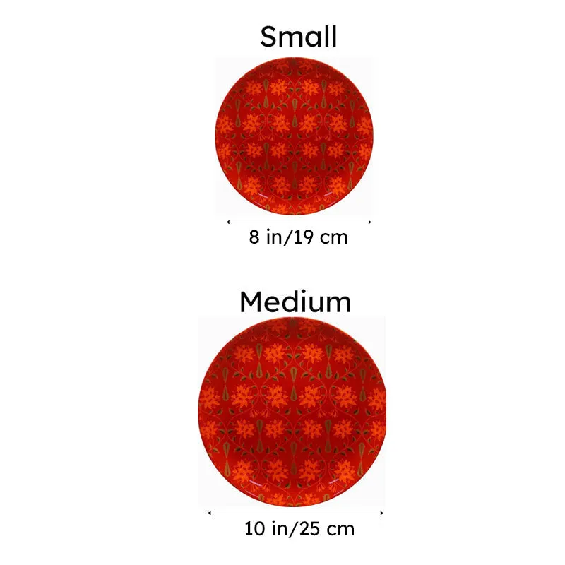 Magnate Mughal decorative Plate - Red media 6