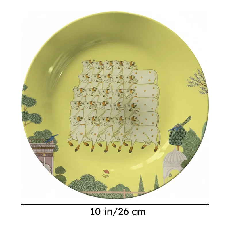 Pichwai Edit Wall Plate - Lemon media 7