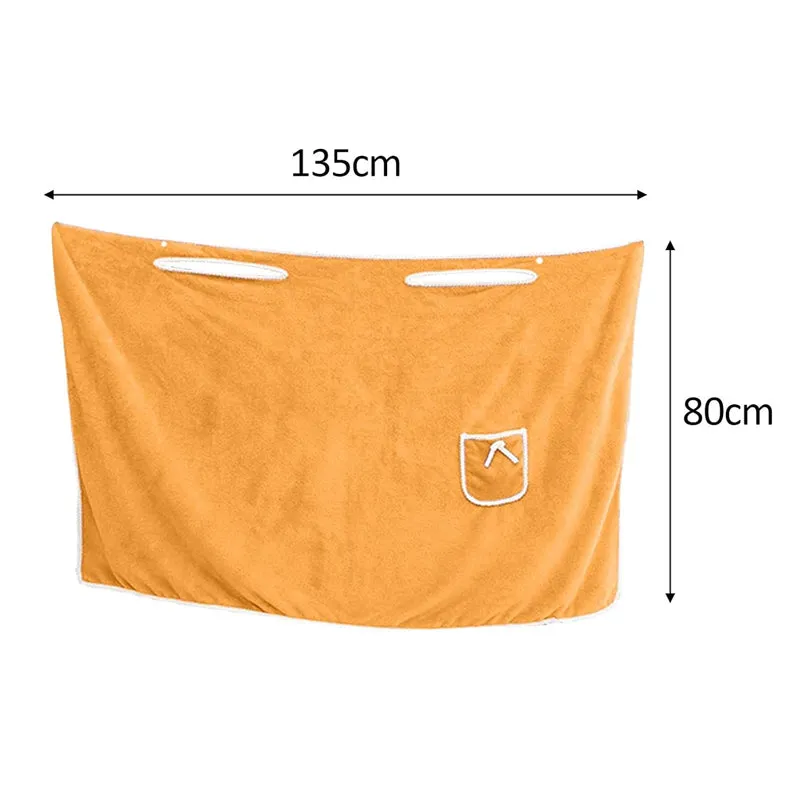 Velvessa Microfiber Bath Wrap - Mustard Yellow media 5