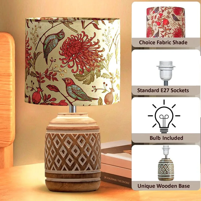BirdVista Wooden Table Lamp media 5