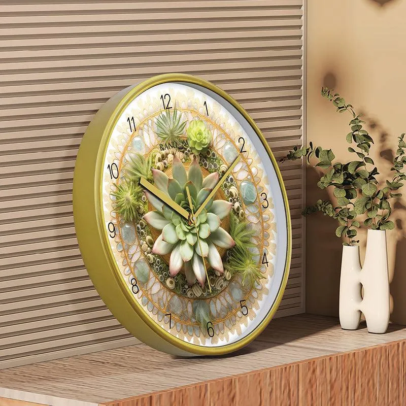 Orchid Orbit Analog Wall Clock media 3
