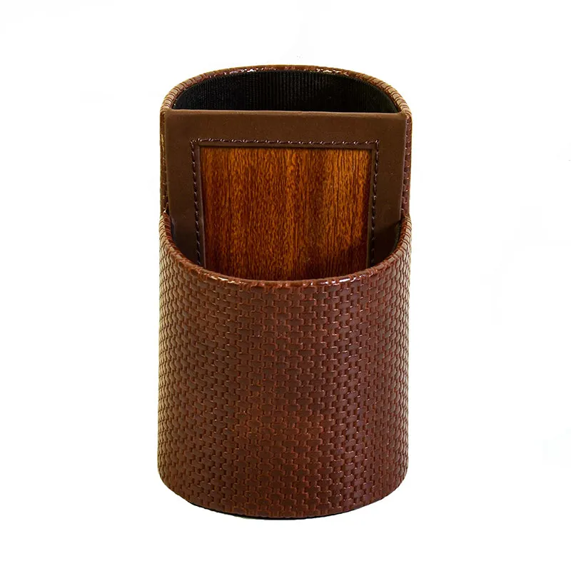 Tishue Faux Leather Cutlery Stand - Brown media 3