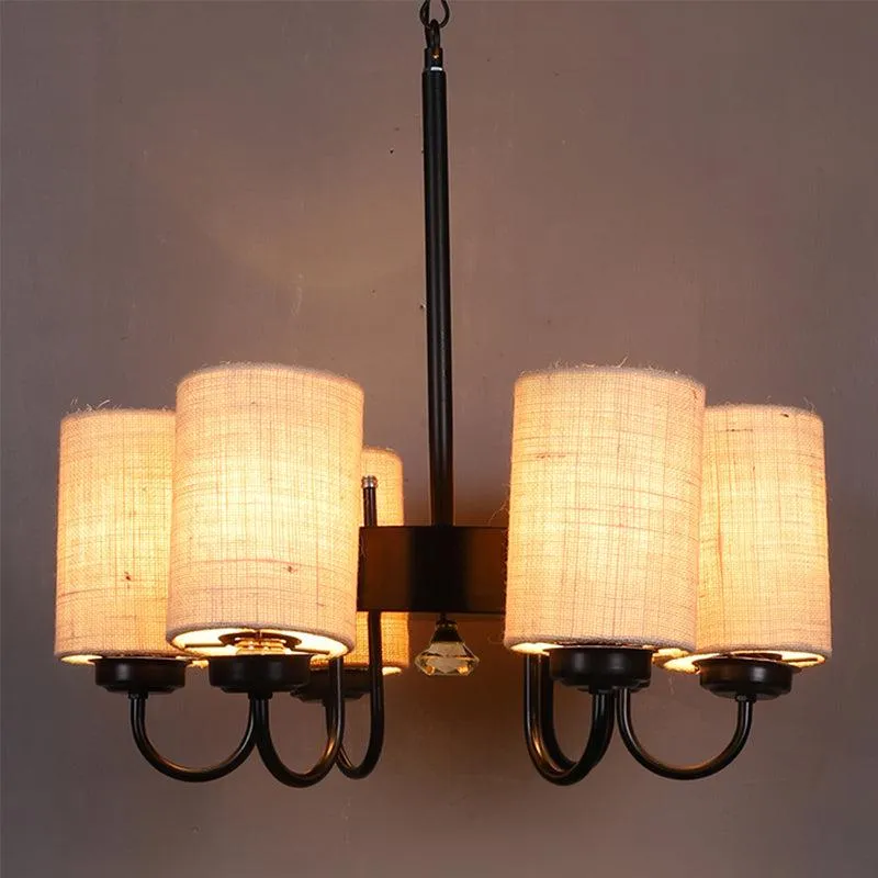 Viya Cylindrical Ceiling Lamp - White media 1
