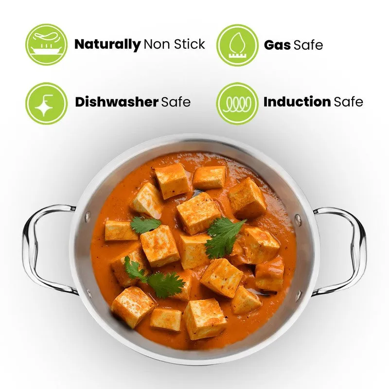 Zinx Induction Base Kadhai - 2000 mL media 5