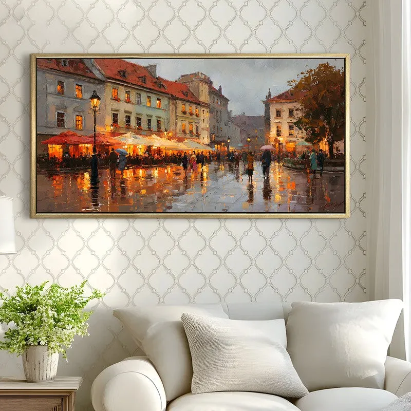 Street Echoes Canvas Wall Painting With Frame media 4