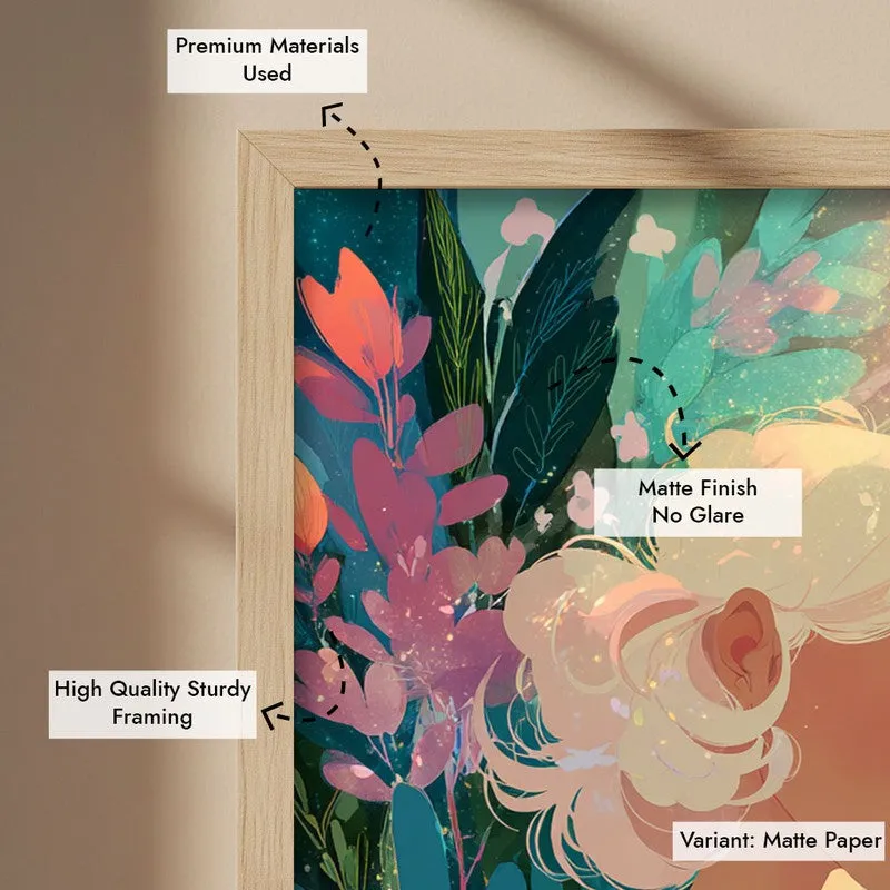 Tendera Canvas Wall Painting With Brown Frame media 9