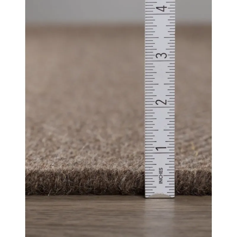 Handloom Hand Loomed Haven Wool Rug - Dark Brown media 9