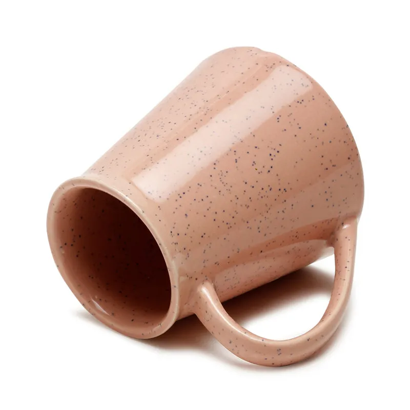 Mocha Ceramic Coffee Mug (300 mL Each,Pink) - Set Of Two media 4