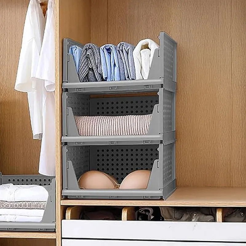 Closette Three Tier Cloth Organiser - Set of Three media 1