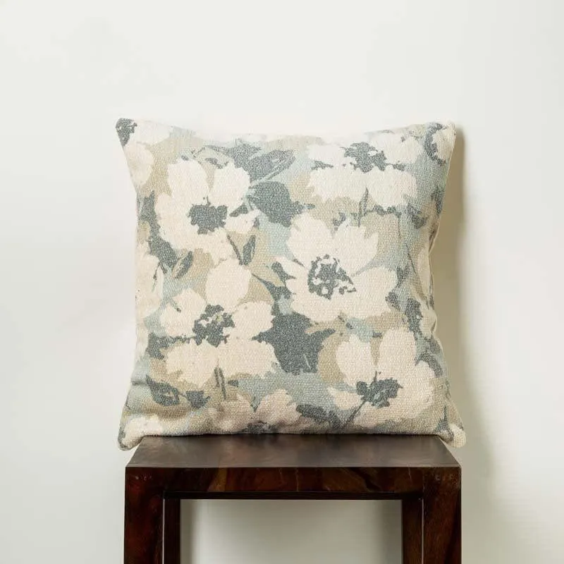 White Lotus Polycotton Cushion Cover media 2