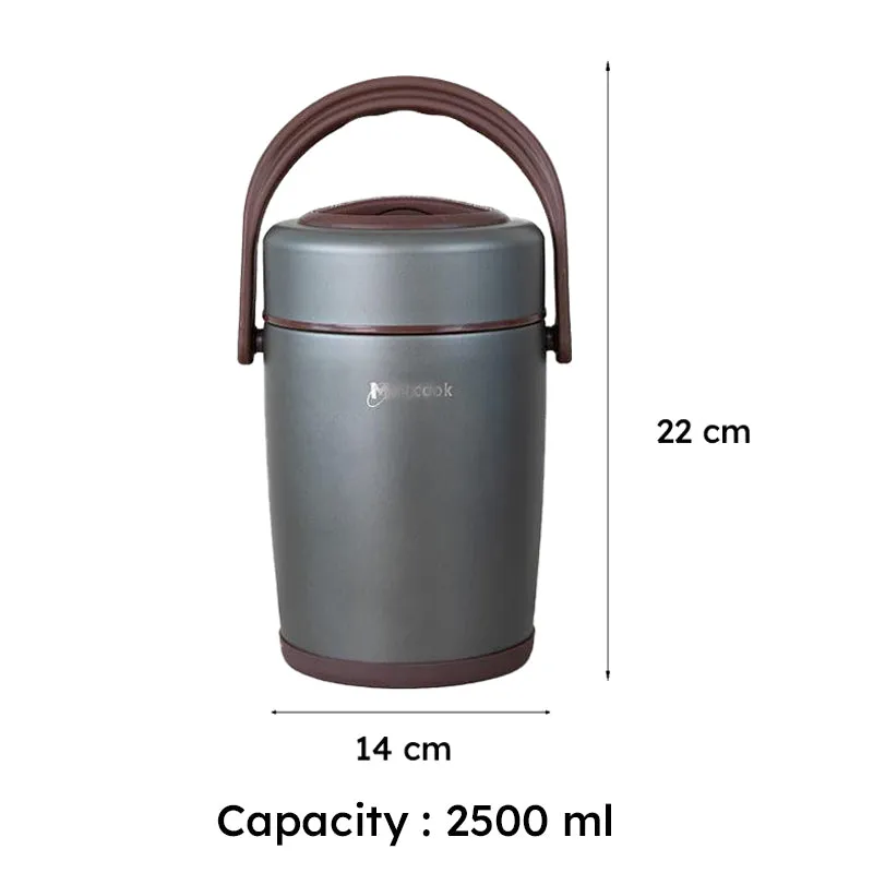 Cassa Insulated Lunch Box (Brown) - 2500 ML media 12