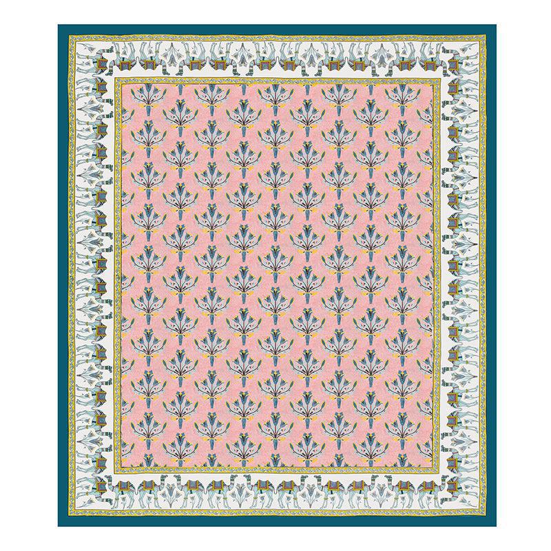 Kasturi Komfort Foral Cotton Bedsheet (Pink) - 150 TC media 4