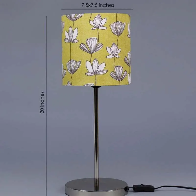 Mustard Muse Fabric Table Lamp - Yellow,White media 4