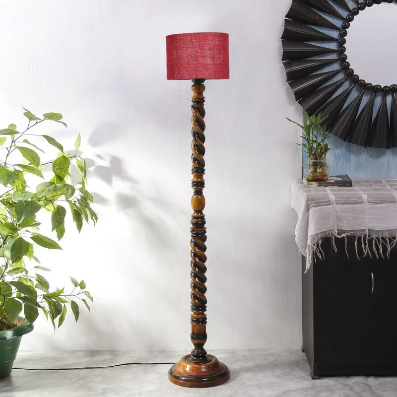HaloCylinder Floor Lamp (Maroon) media 3