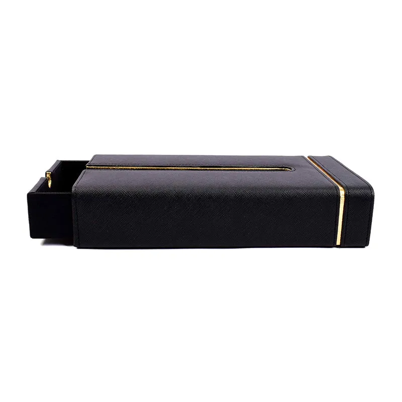 Ceastra Nuo Faux Leather Tissue Holder - Black media 3