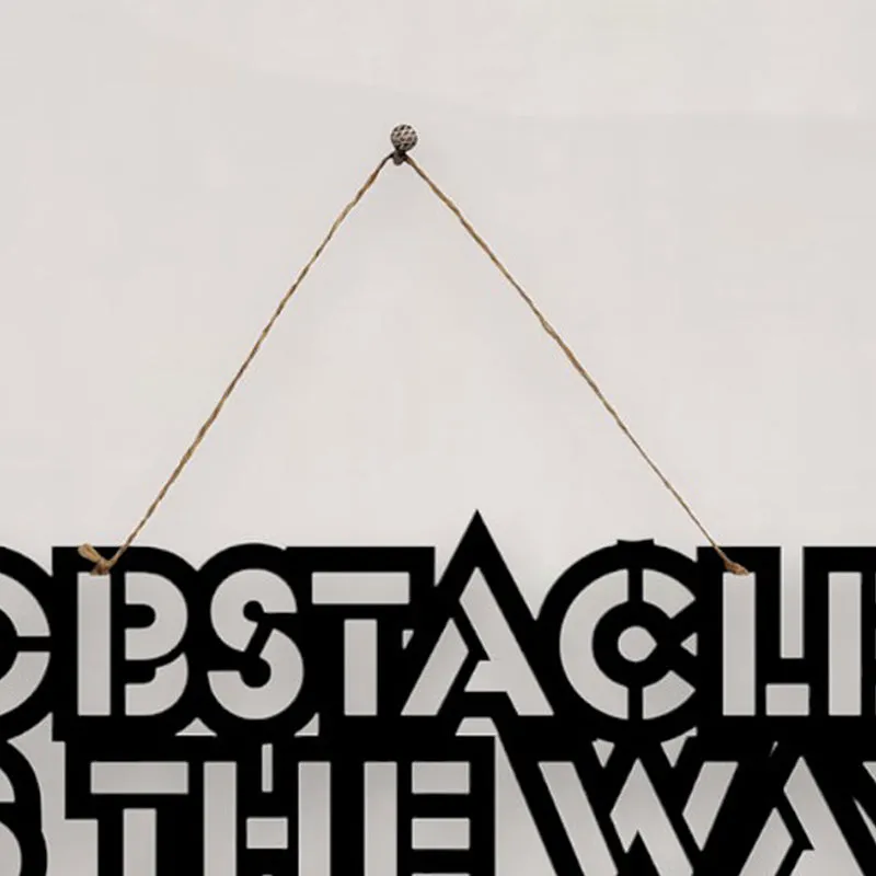 Obstacle Is The Way Mild Steel Wall Accent media 4