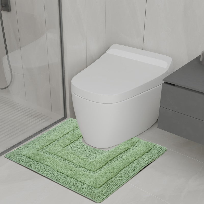 Aqualoom Anti skid Bath Mat (Green) - Set Of Two media 6