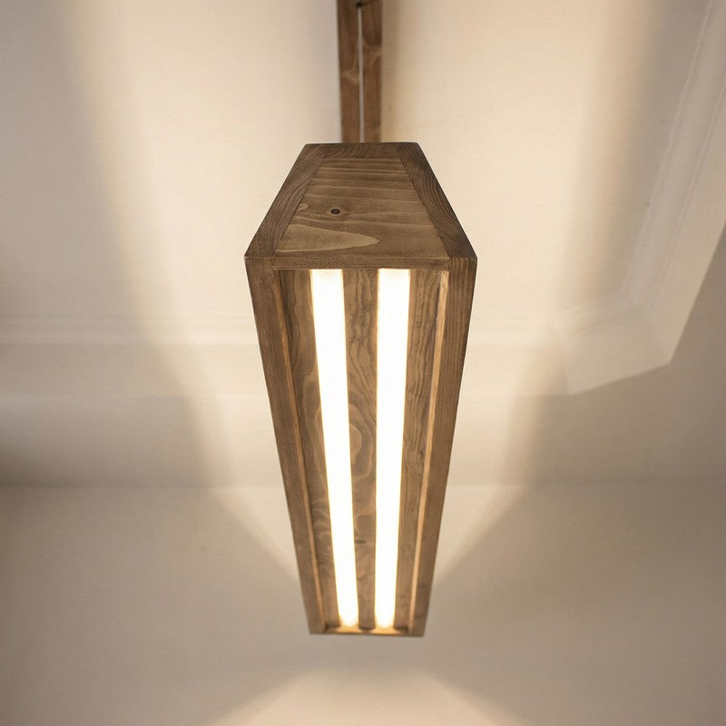 Fuego Linear LED Wooden Ceiling Lamp media 7