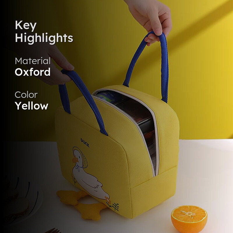 Duck Charm Oxford Lunch Bag - Yellow media 2