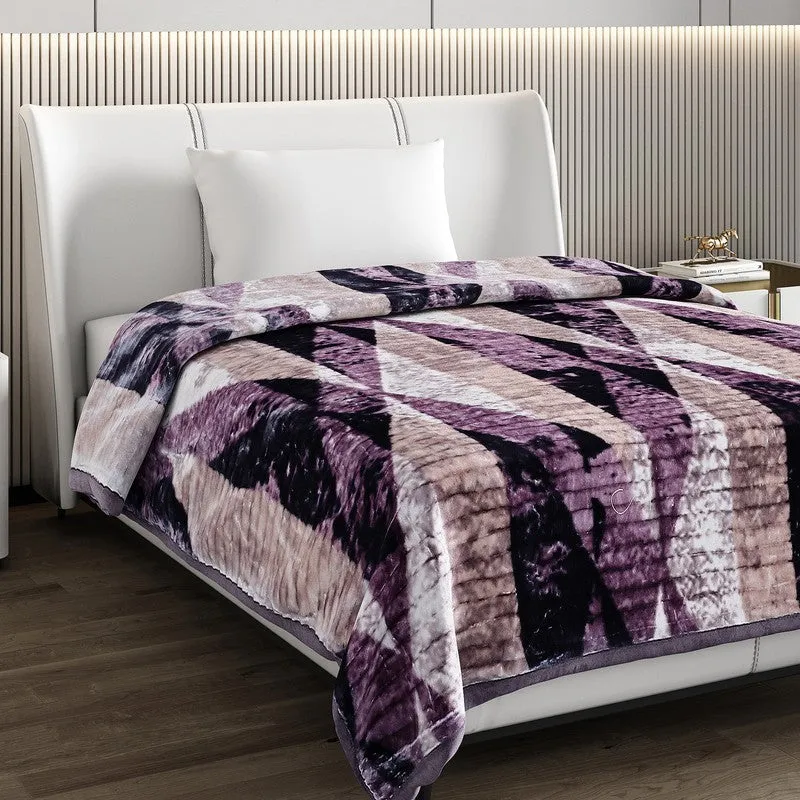 Monte Carlo Mystic Angles Blanket (Purple)- 950 GSM media 4