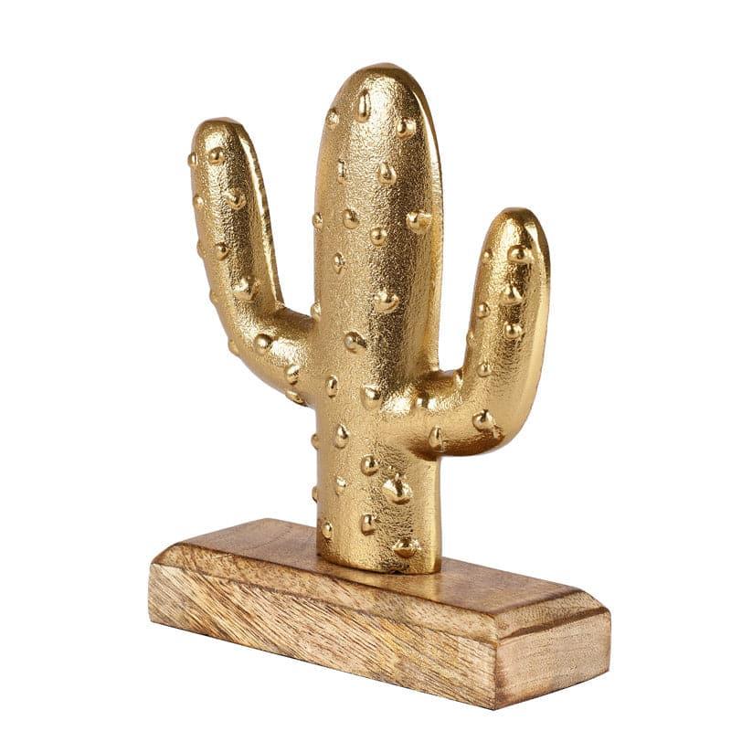 Cactus Charm Showpiece - Gold media 4