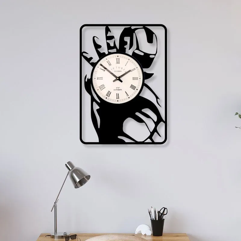 Pop Steel Analog Wall Clock - Black media 1