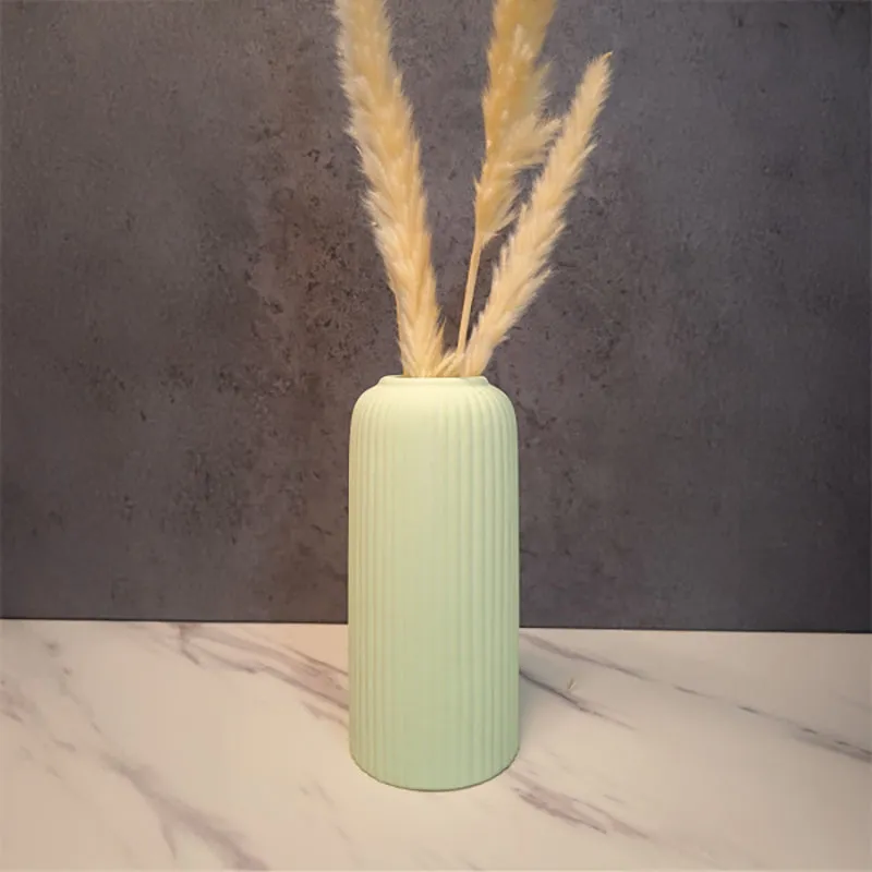 Harmona Ceramic Vase - Light Green media 1