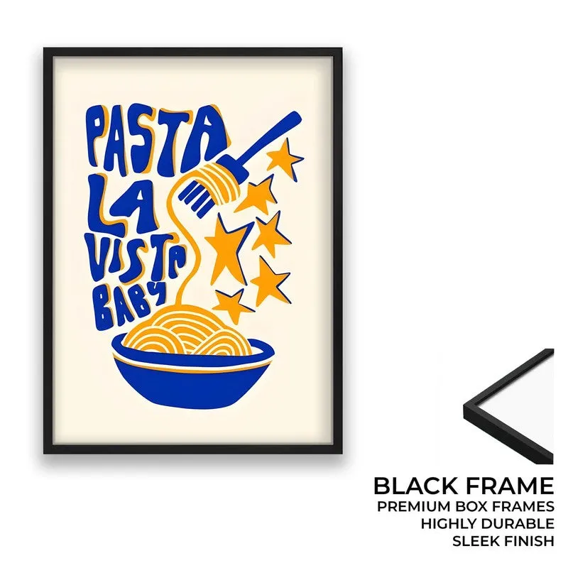 Golden Linguine Archival Canvas Wall Art - Black media 8
