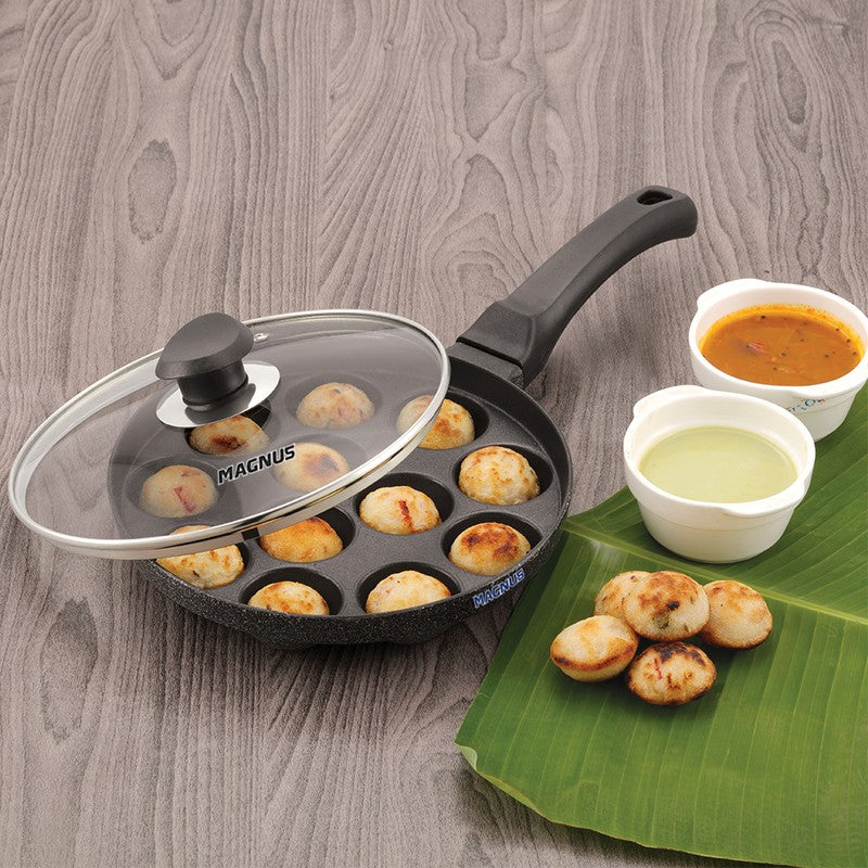 SmoothCook Classic Non-Stick Paniyaram Pan With Lid media 4