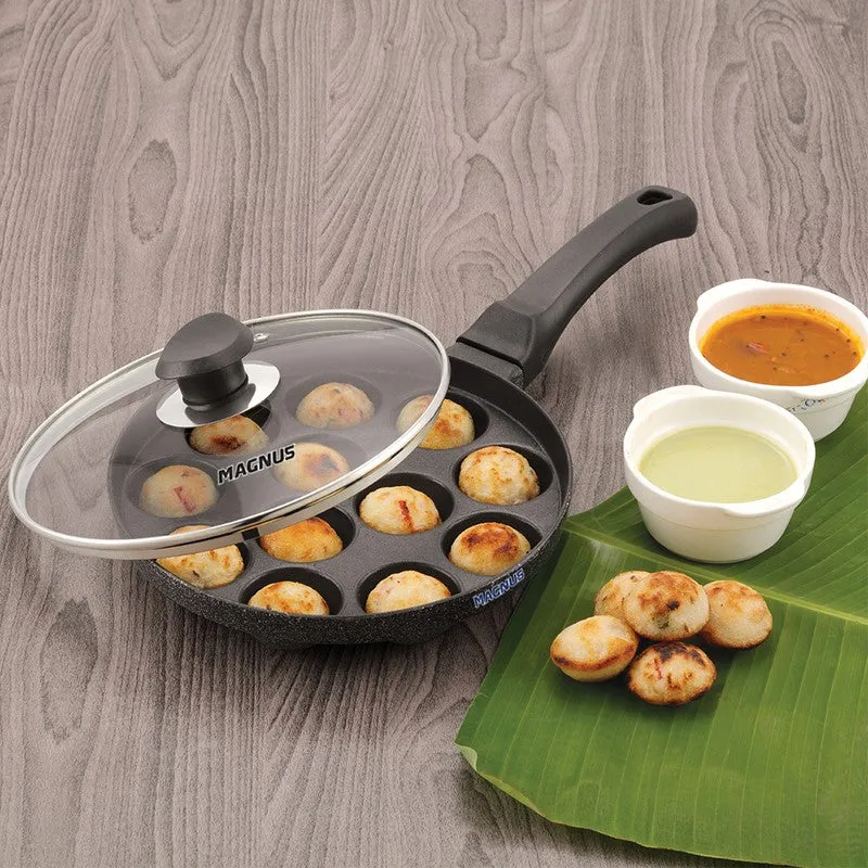 SmoothCook Classic Non-Stick Paniyaram Pan With Lid media 4