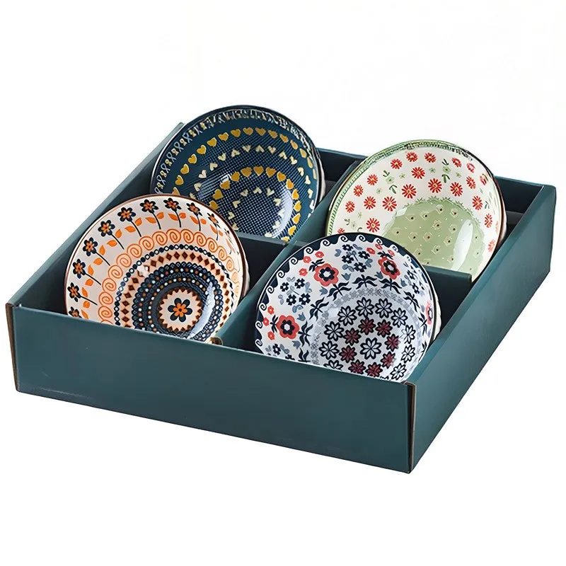 Rioware TableBloom Ceremic Snack Bowls (250 mL Each) - Set Of Four media 4