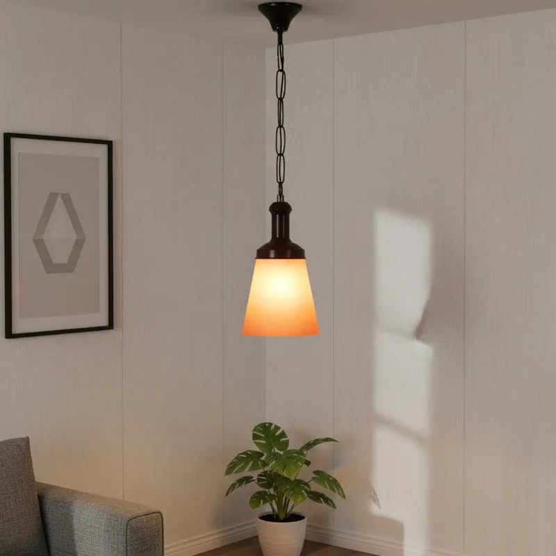 Contrast PVC Ceiling Lamp - Orange media 1