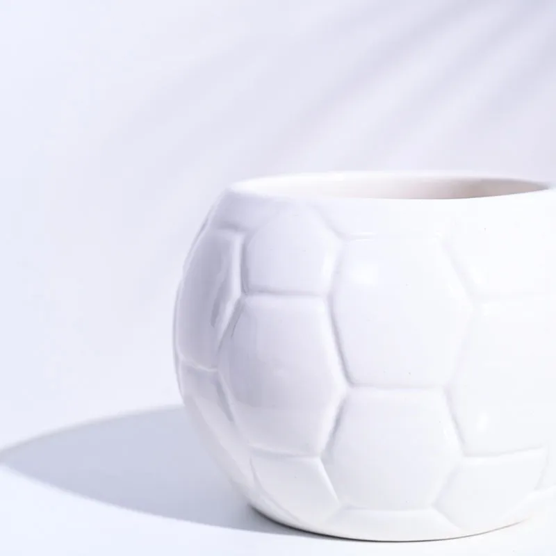Ugaoo Football White Ceramic Pot media 4